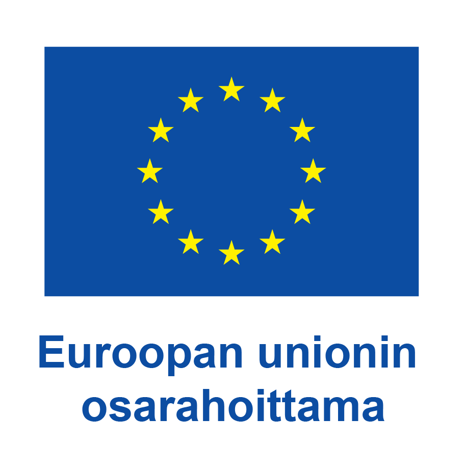 Eu-lippu ja alla teksti Euroopan Unionin osarahoittama.
